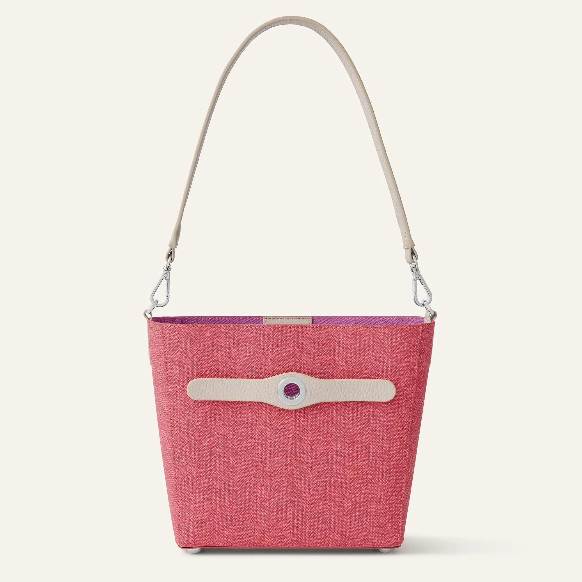 Complimentary Bag Q2 | Mini S - Strawberry Porcelain with Silver hardware