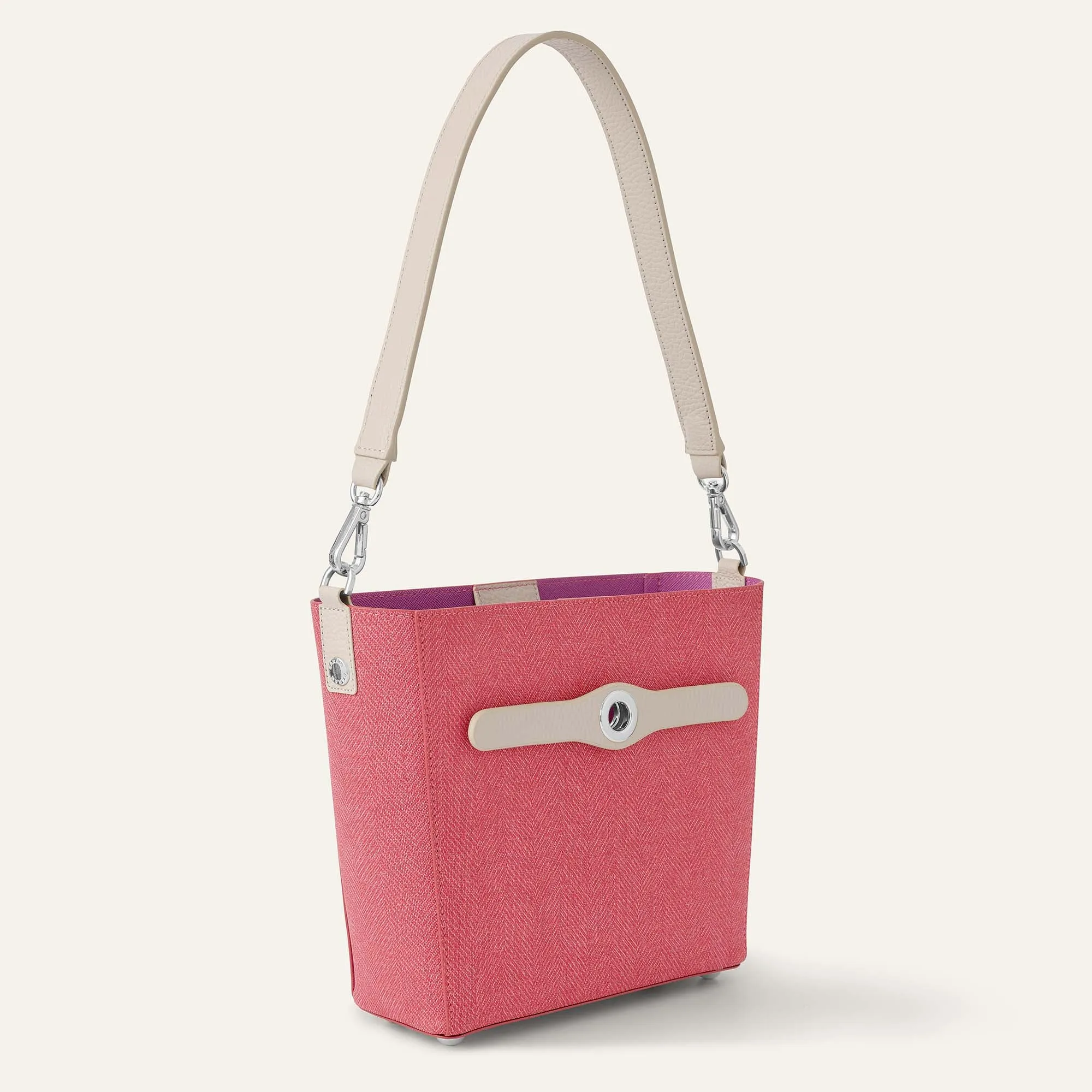 Complimentary Bag Q2 | Mini S - Strawberry Porcelain with Silver hardware