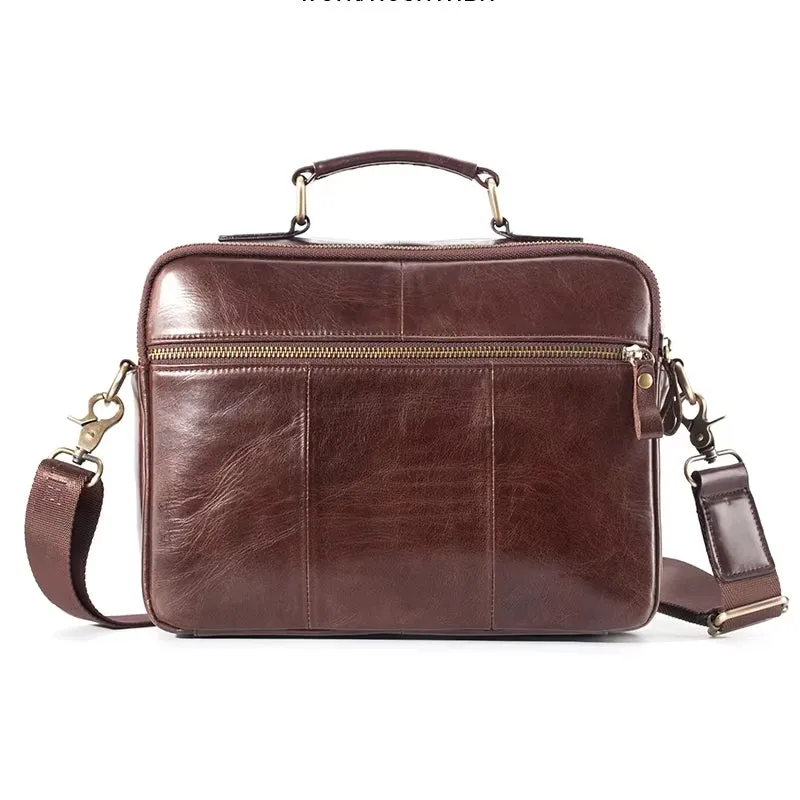Cowhide Casual Handbag Tote Briefcase