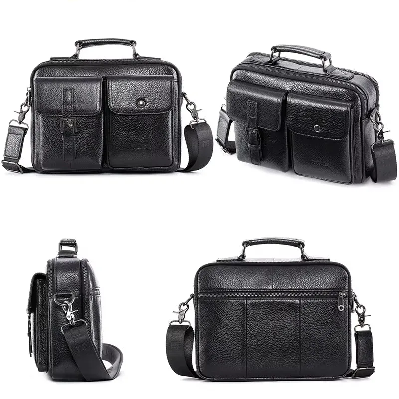 Cowhide Casual Handbag Tote Briefcase