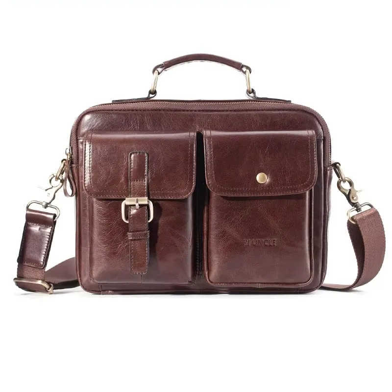 Cowhide Casual Handbag Tote Briefcase