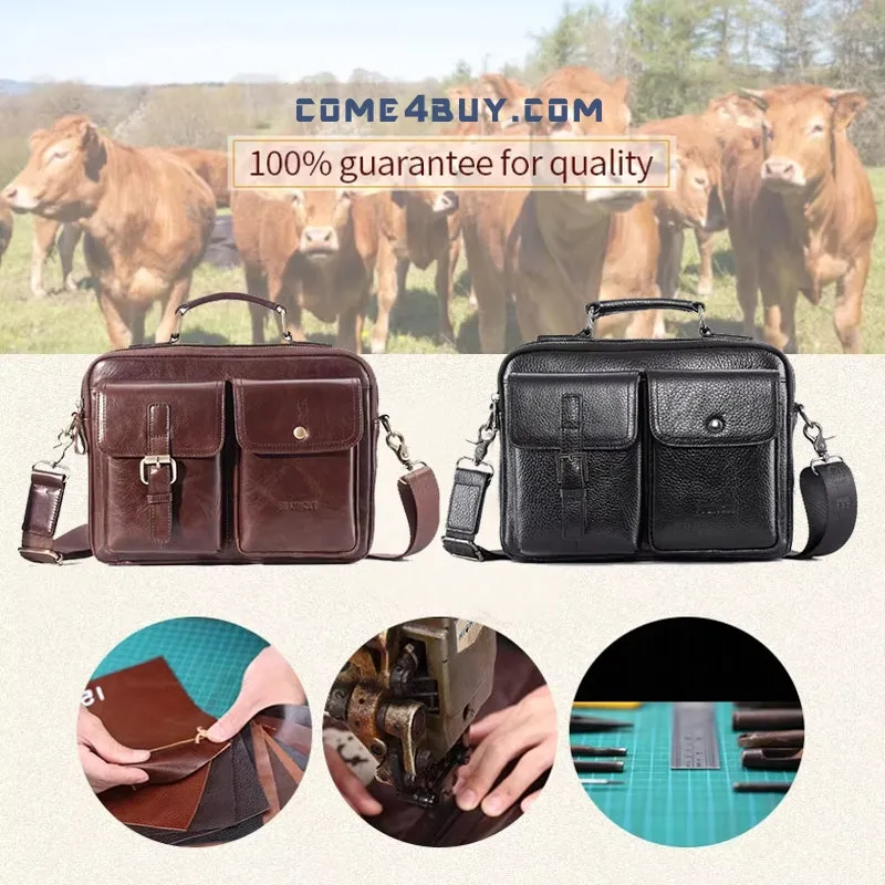 Cowhide Casual Handbag Tote Briefcase