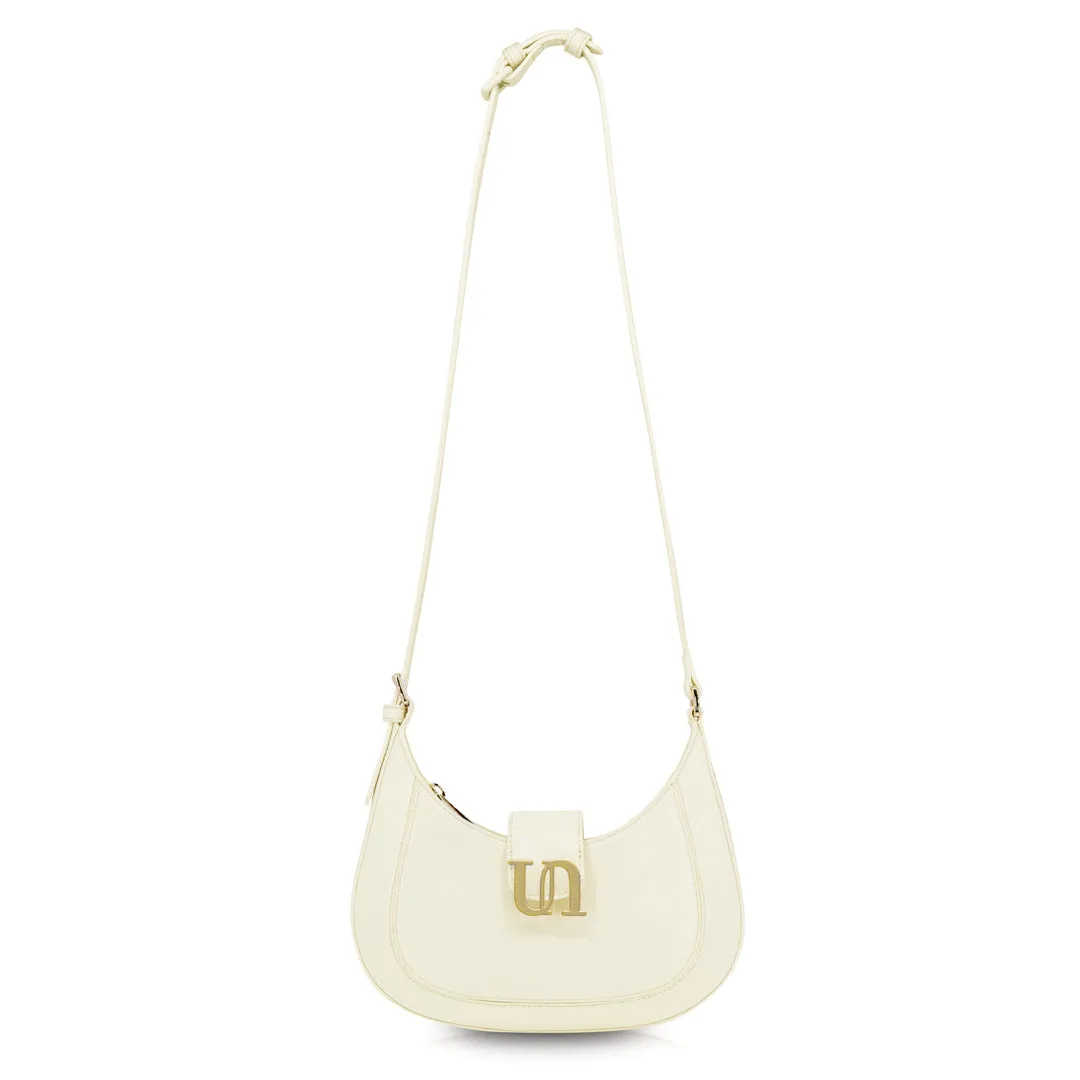 Crescent Shoulder Bag - Greenland White
