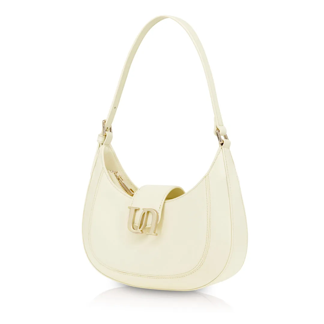 Crescent Shoulder Bag - Greenland White