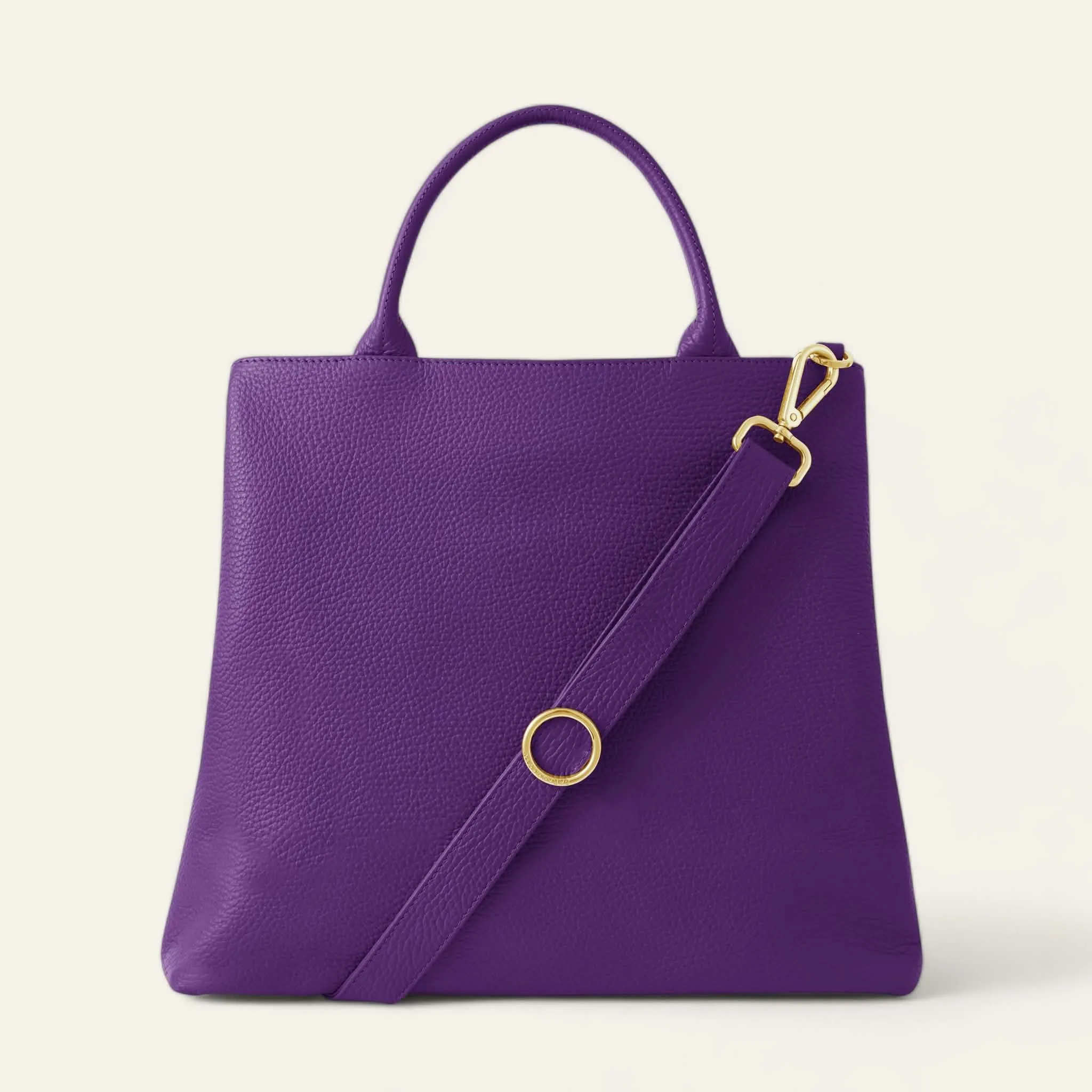 Dahlia Tote | Amethyst with Gold hardware