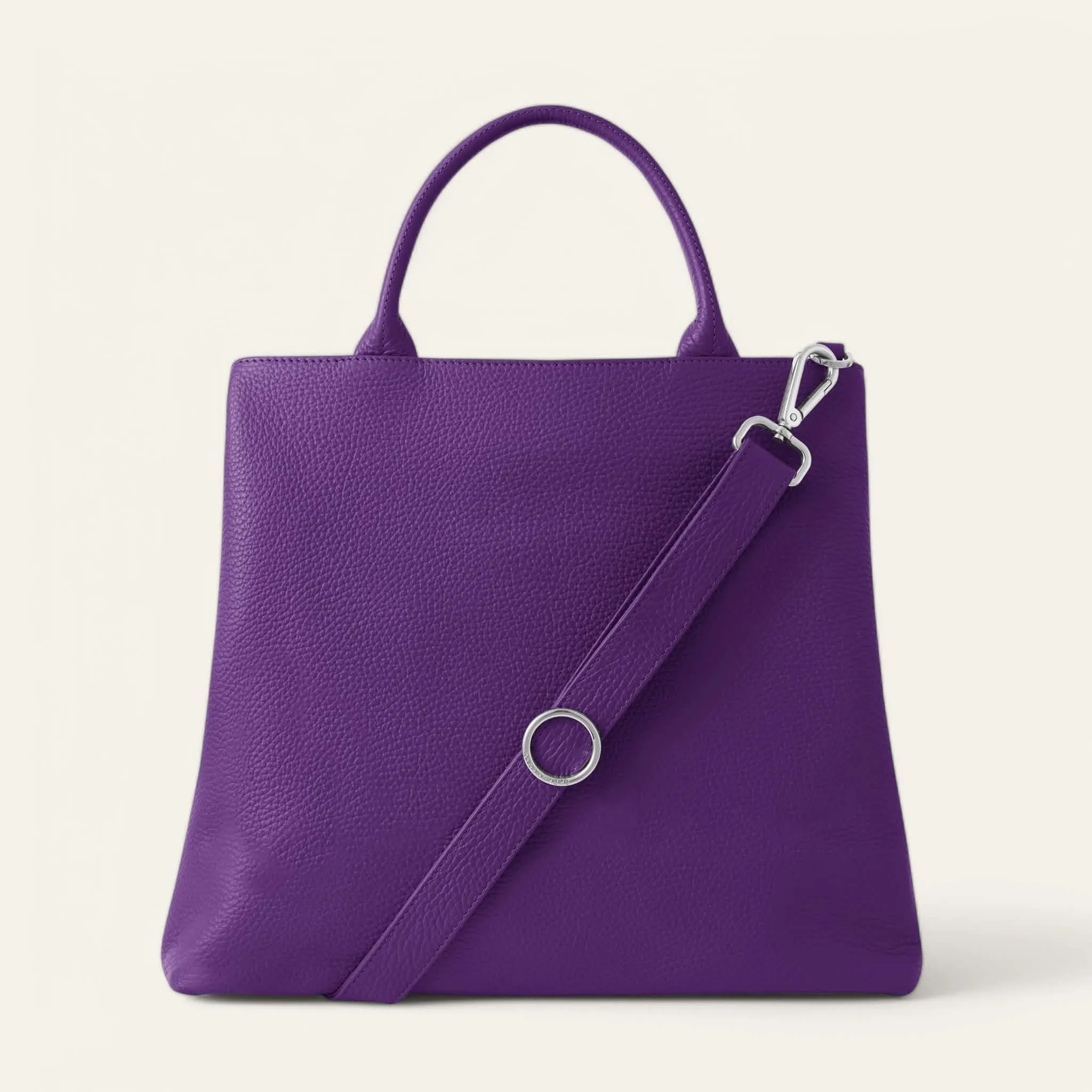 Dahlia Tote | Amethyst with Silver hardware