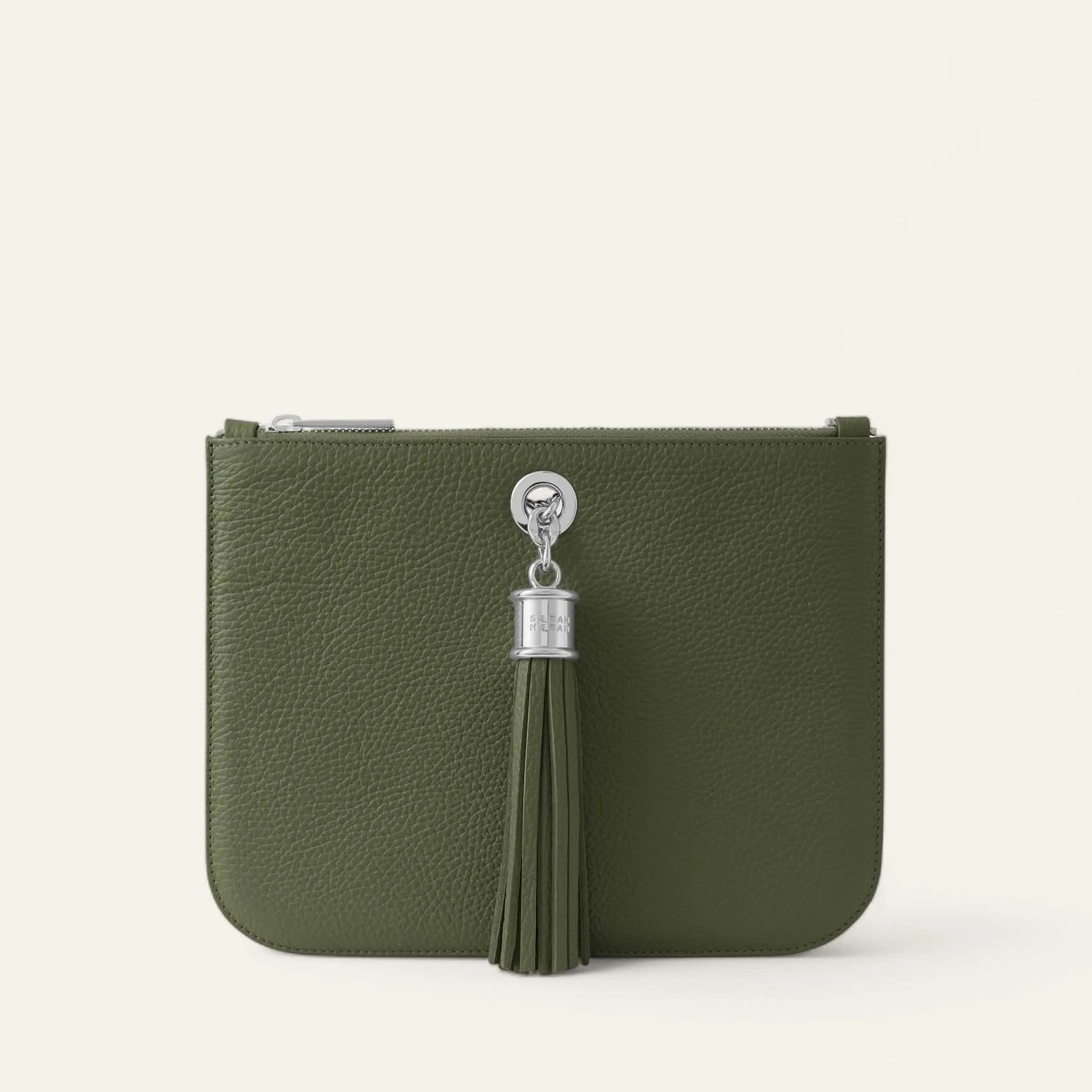 Dahlia Tote | Olive with Silver hardware