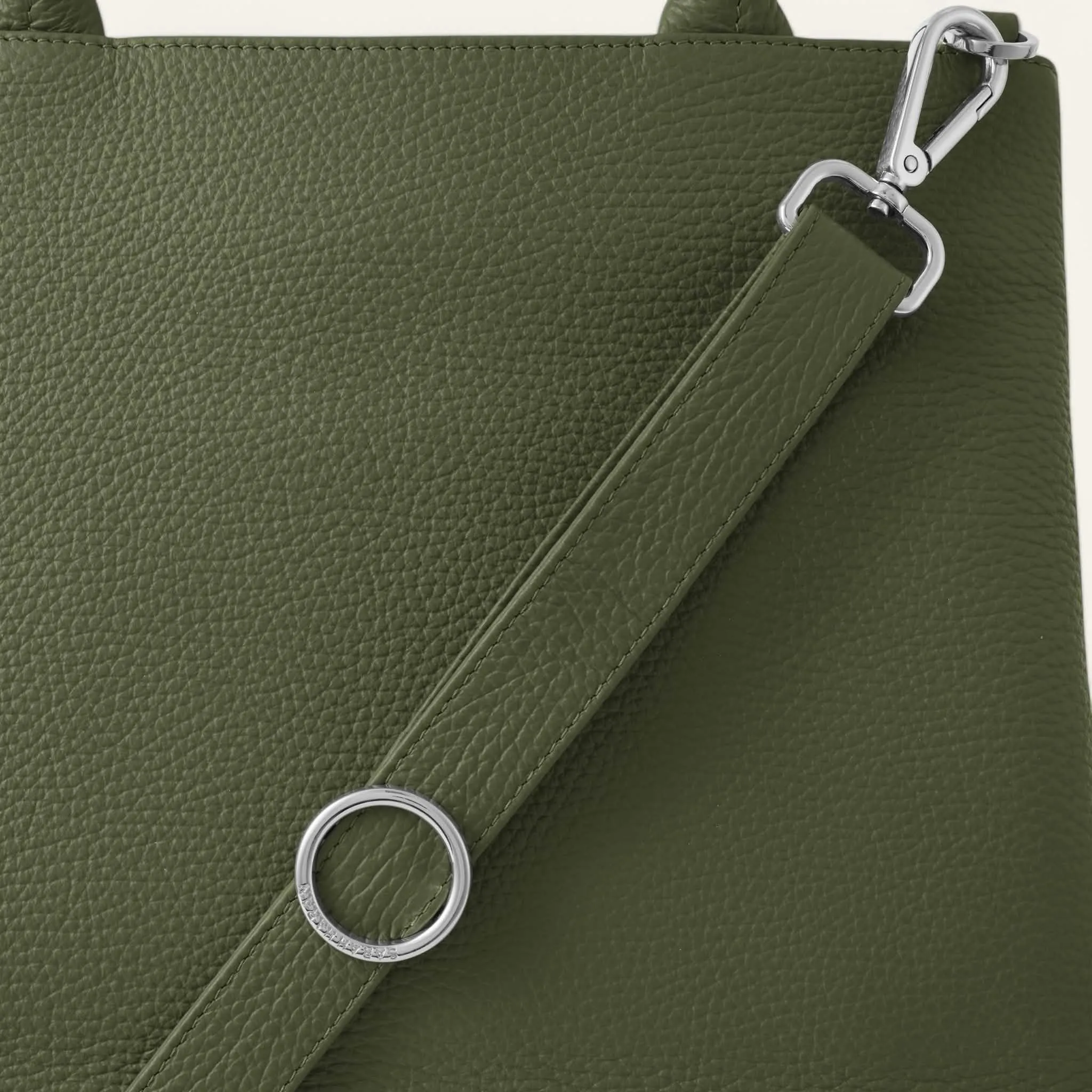 Dahlia Tote | Olive with Silver hardware