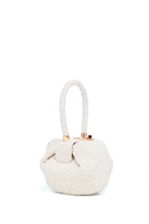 Demi Bag in Ivory Cashmere Lace