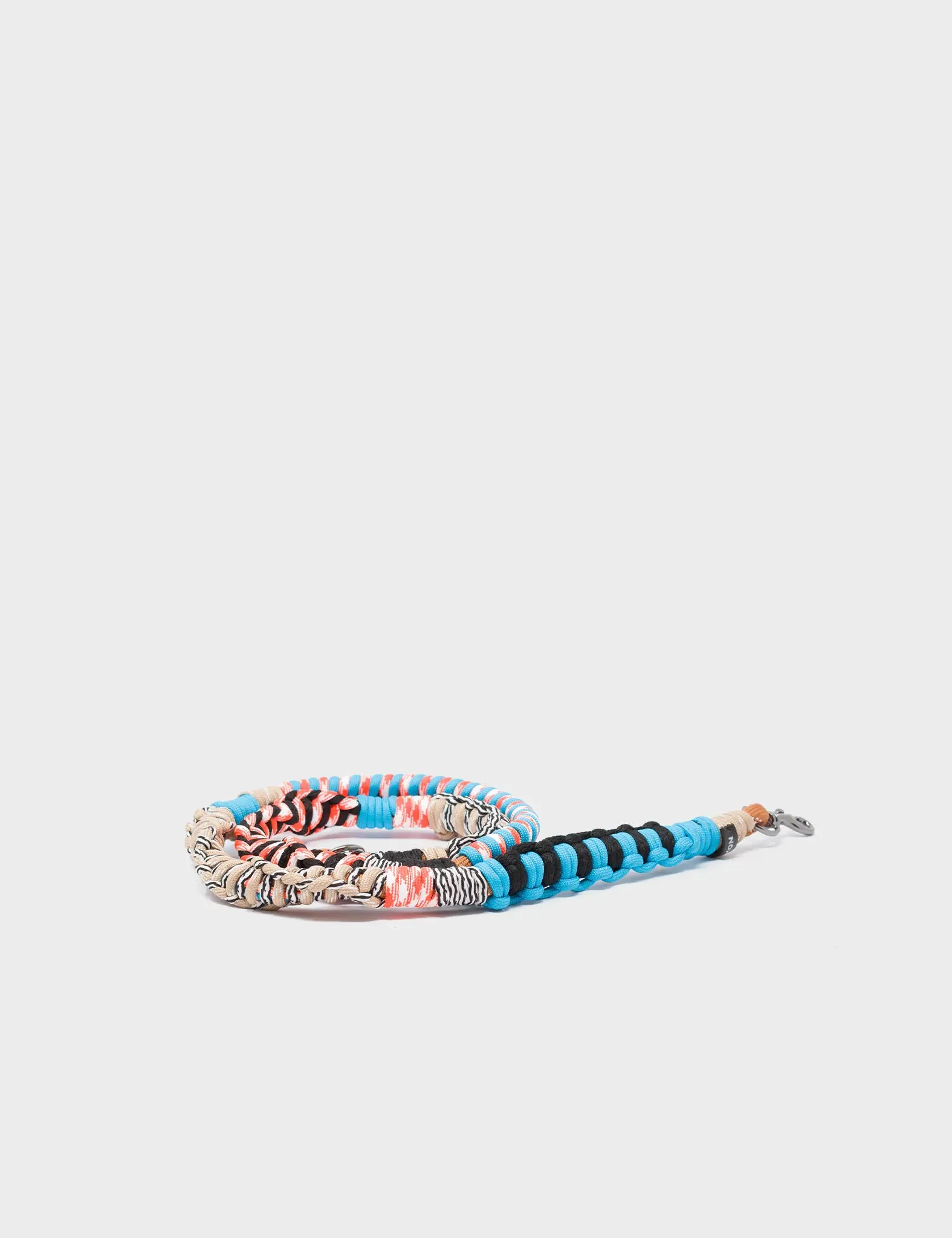 Detachable Shoulder Strap - Cyan Blue and Orange Handwoven Paracord