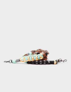 Detachable Shoulder Strap - Yellow. Orange and Black Handwoven Paracord