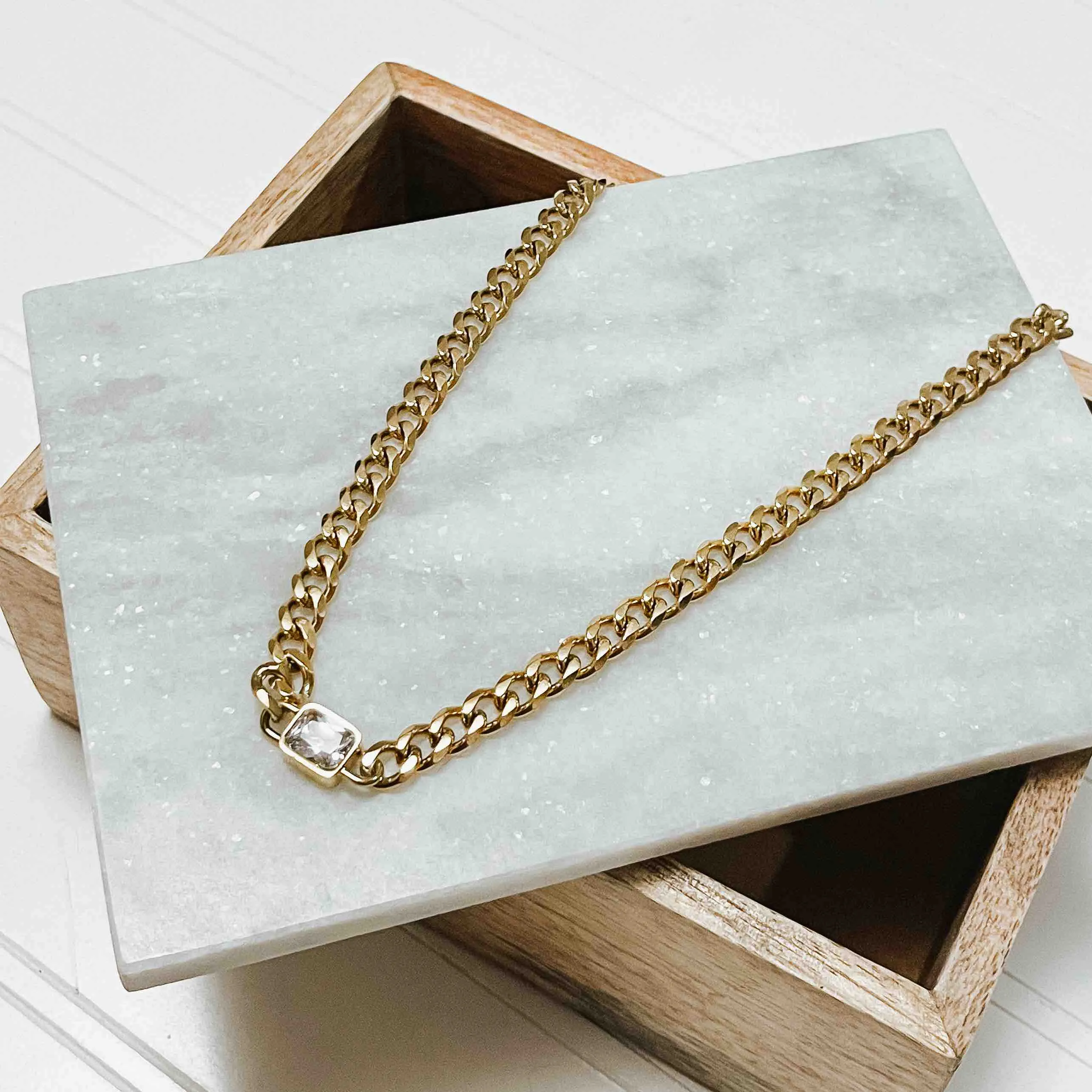 Diamond Chain Necklace *WATERPROOF*