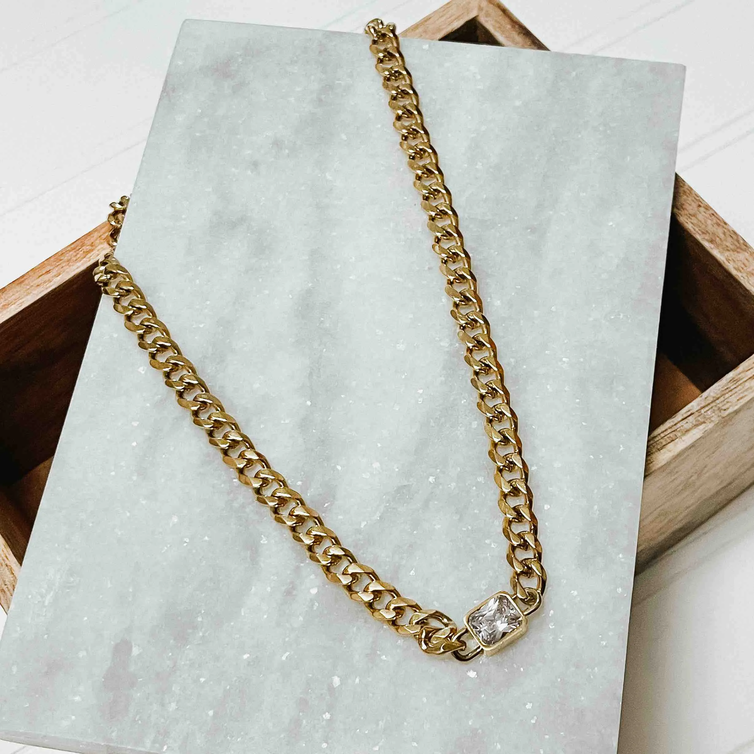 Diamond Chain Necklace *WATERPROOF*