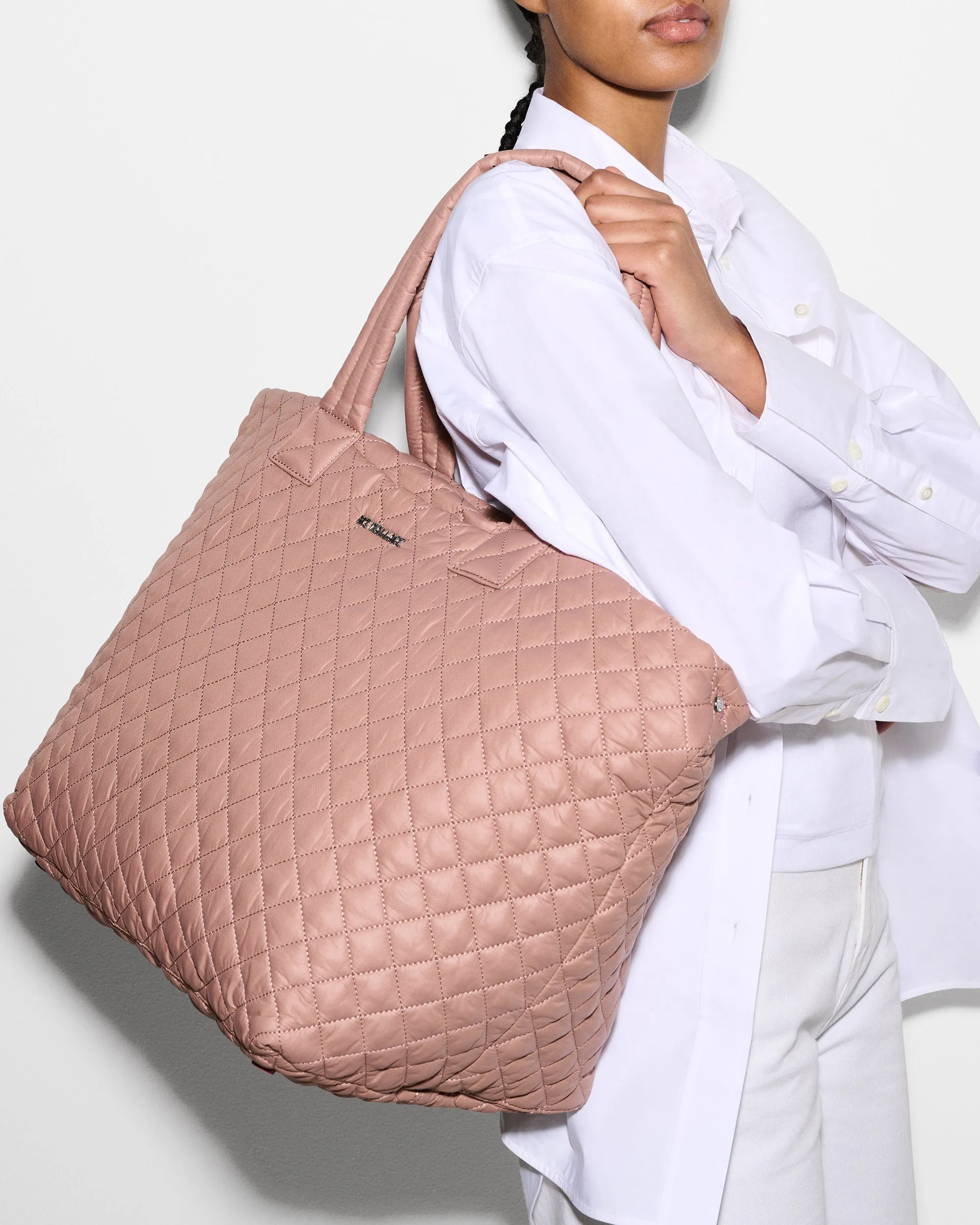 Dusty Rose Large Metro Tote Deluxe