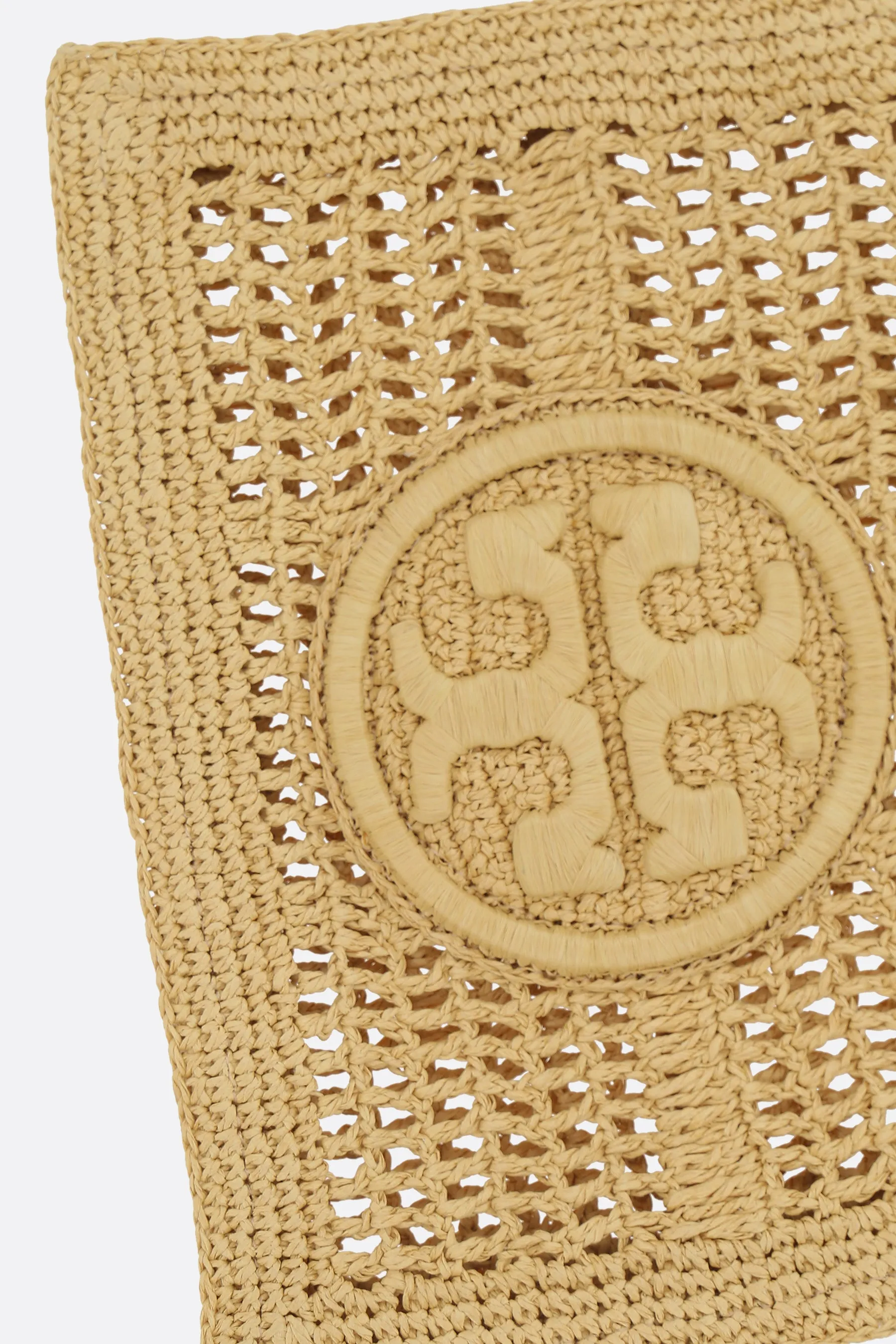 Ella clutch in raffia