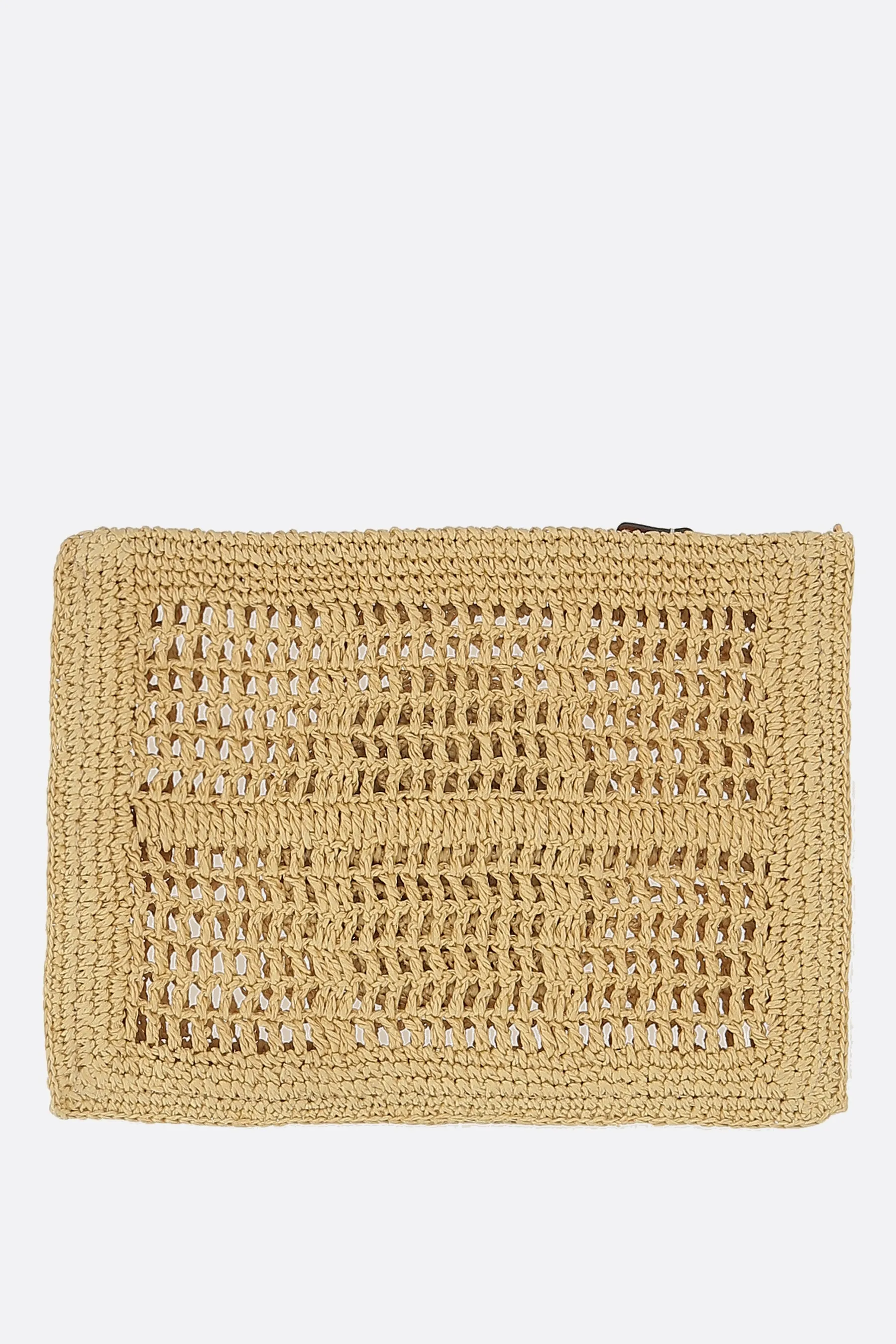 Ella clutch in raffia
