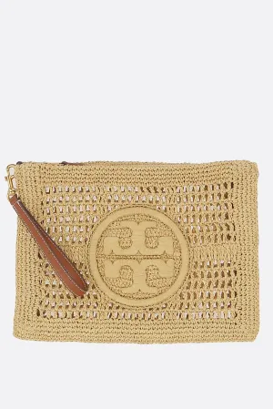 Ella clutch in raffia