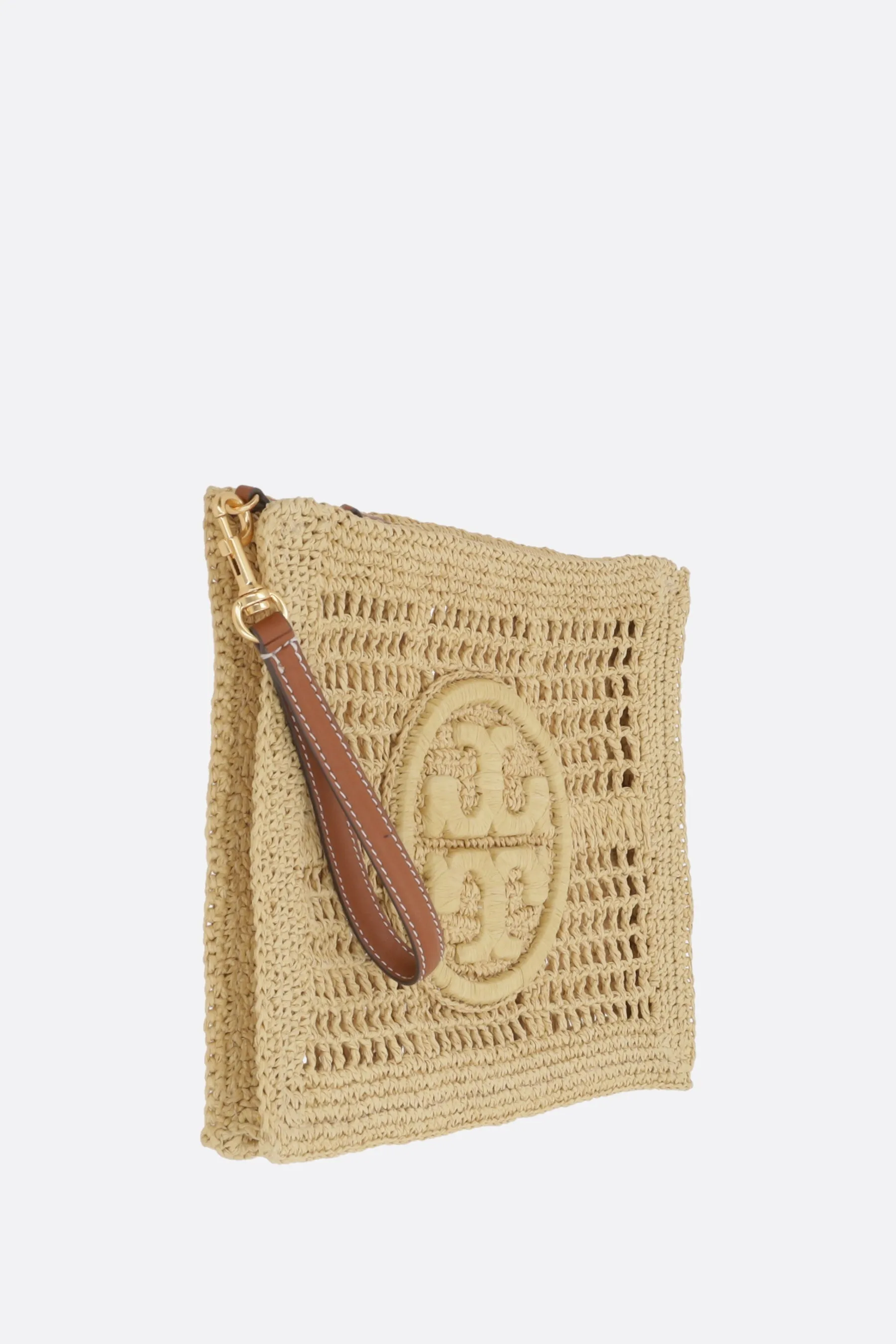 Ella clutch in raffia