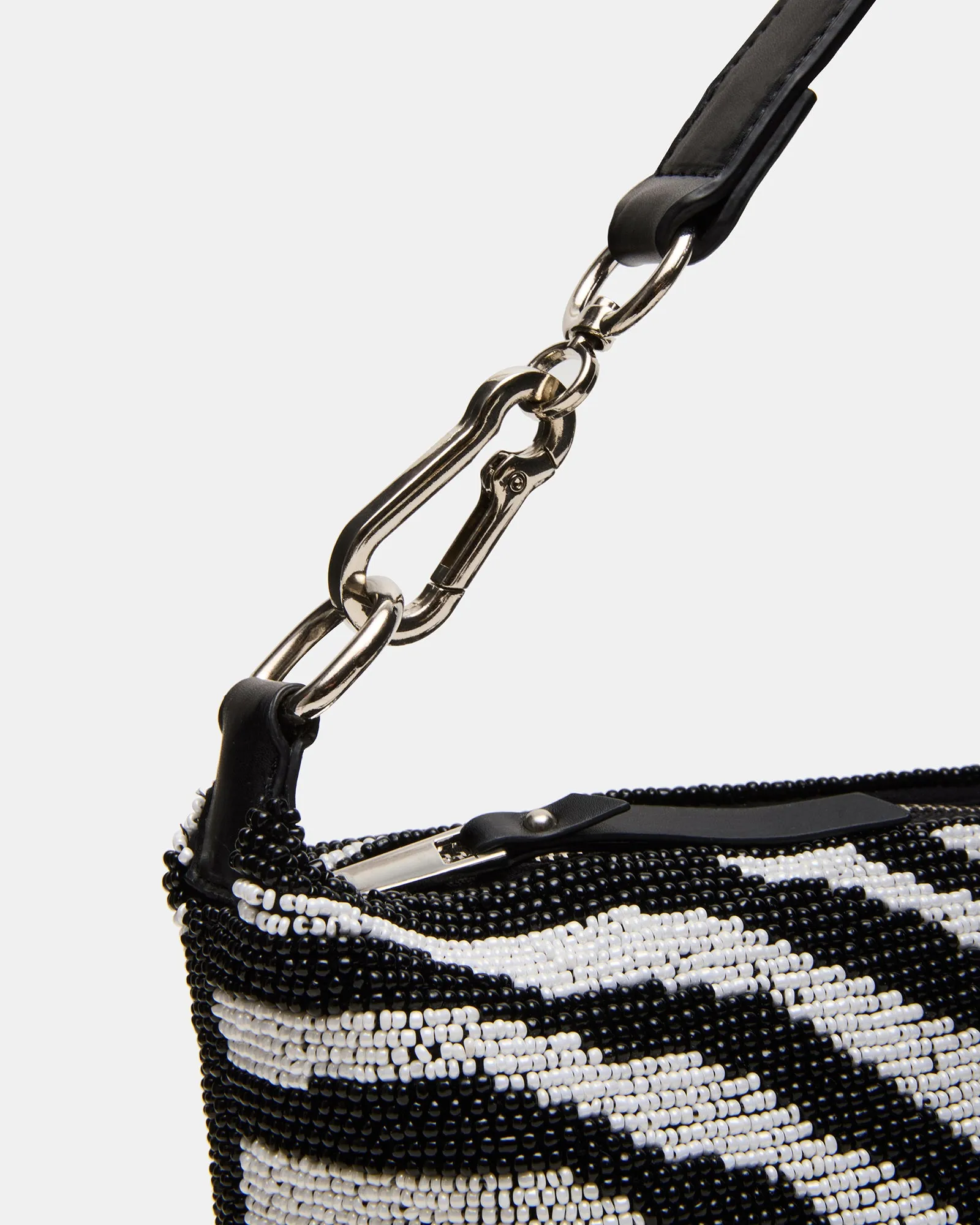 EMERSYN BEADED BAG ZEBRA
