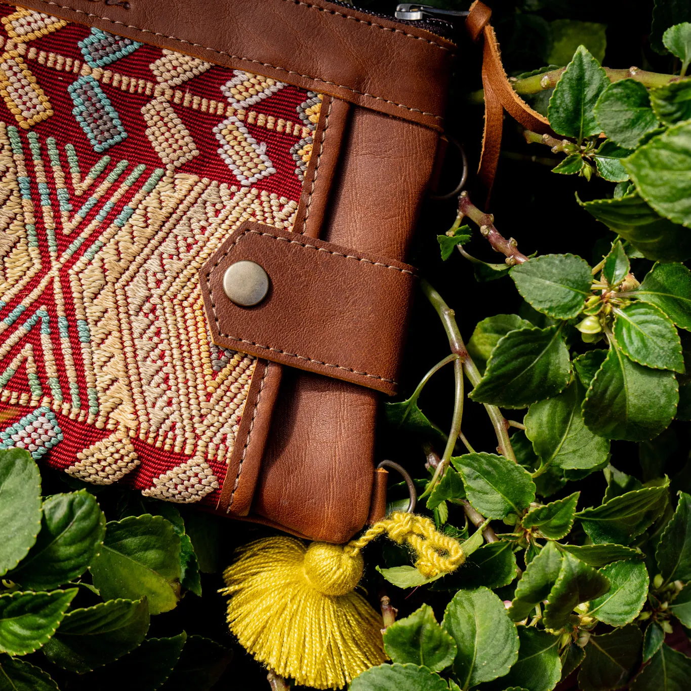 EVERYTHING CLUTCH - OOAK HUIPIL - CAFE - NO. 14010