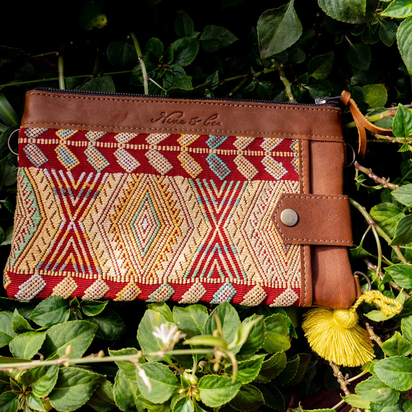 EVERYTHING CLUTCH - OOAK HUIPIL - CAFE - NO. 14010