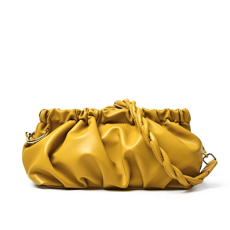 Folds Designer Small Crossbody Bags For Women Trend Shoulder Handbags