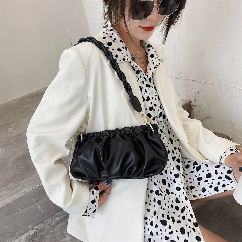 Folds Designer Small Crossbody Bags For Women Trend Shoulder Handbags