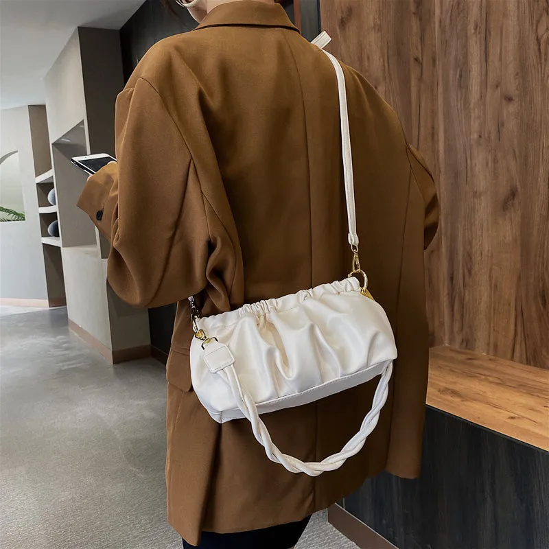Folds Designer Small Crossbody Bags For Women Trend Shoulder Handbags