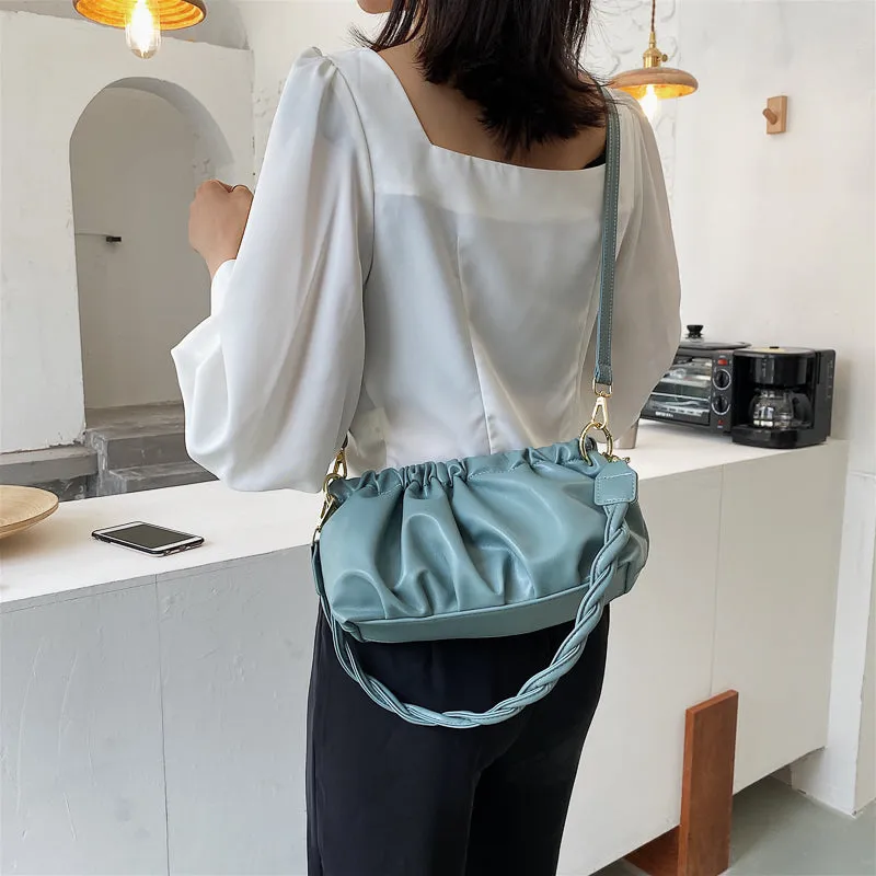 Folds Designer Small Crossbody Bags For Women Trend Shoulder Handbags