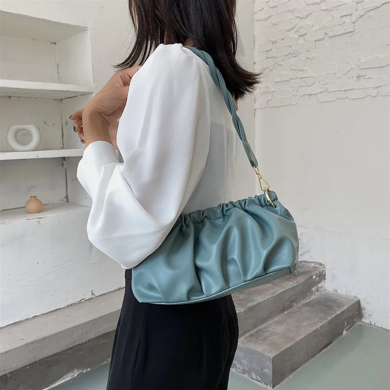 Folds Designer Small Crossbody Bags For Women Trend Shoulder Handbags