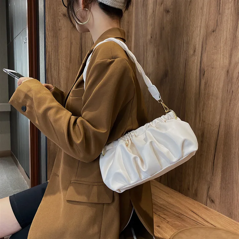 Folds Designer Small Crossbody Bags For Women Trend Shoulder Handbags
