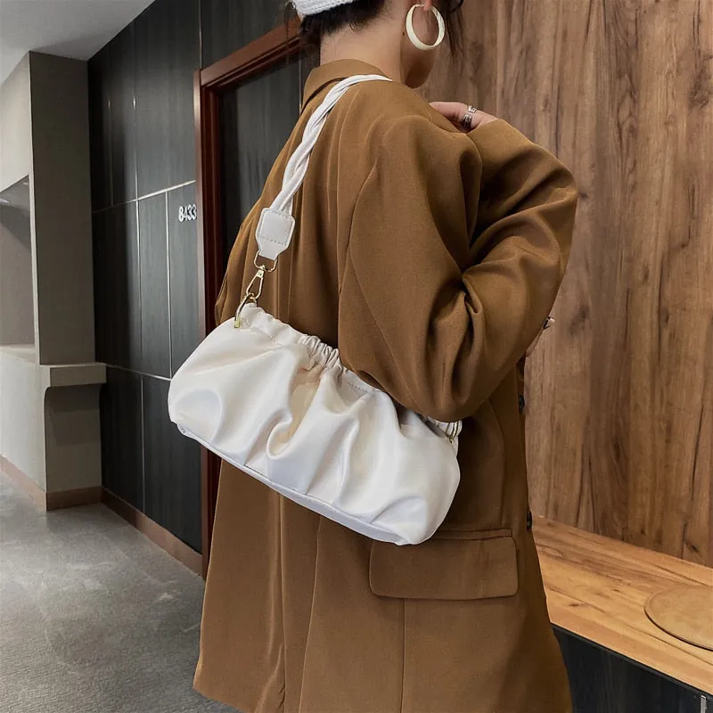 Folds Designer Small Crossbody Bags For Women Trend Shoulder Handbags