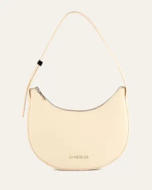 GABRIELA SHOULDER BAG LIGHT SAND LEATHER