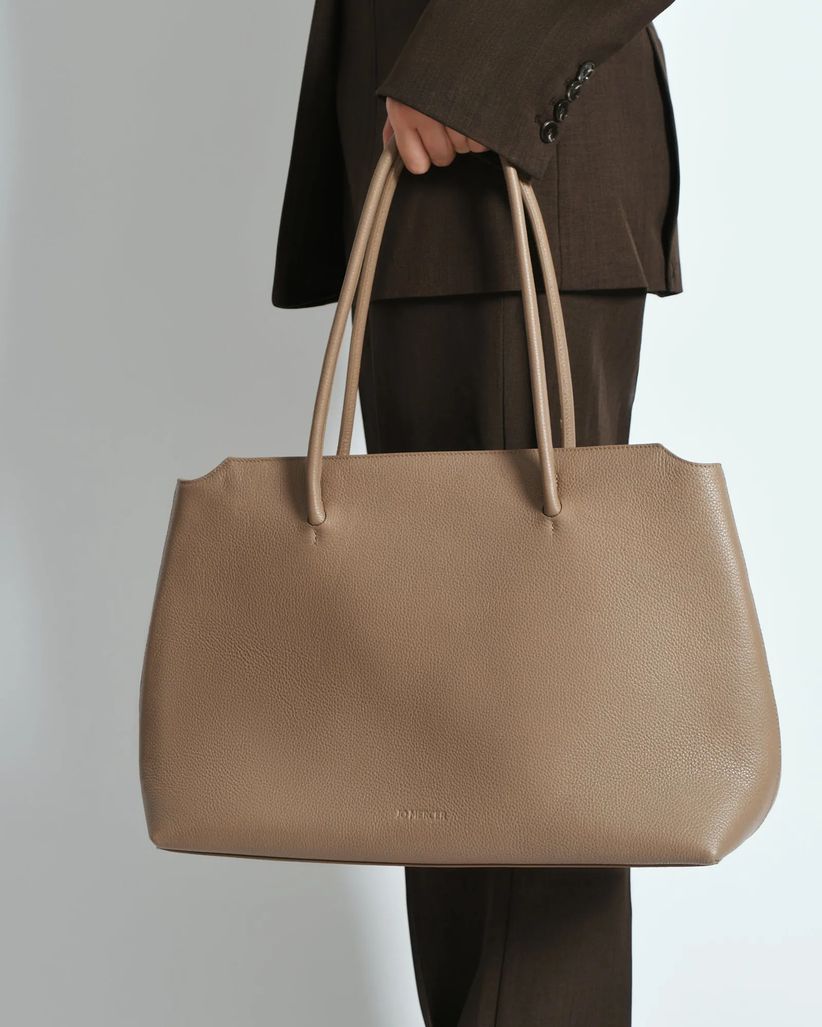 HARVEY TOTE BAG TAUPE LEATHER