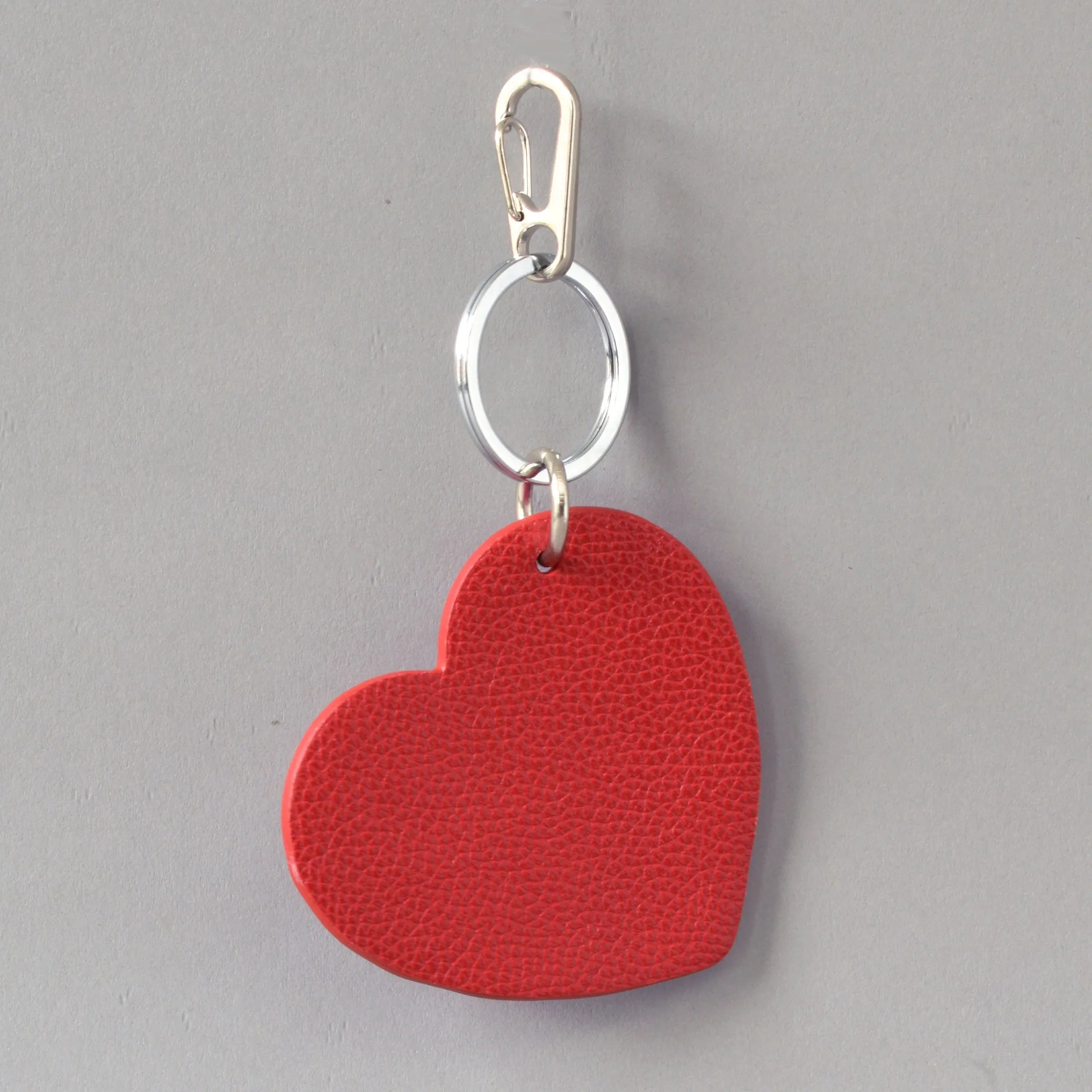 Heart Key Ring Red Pink