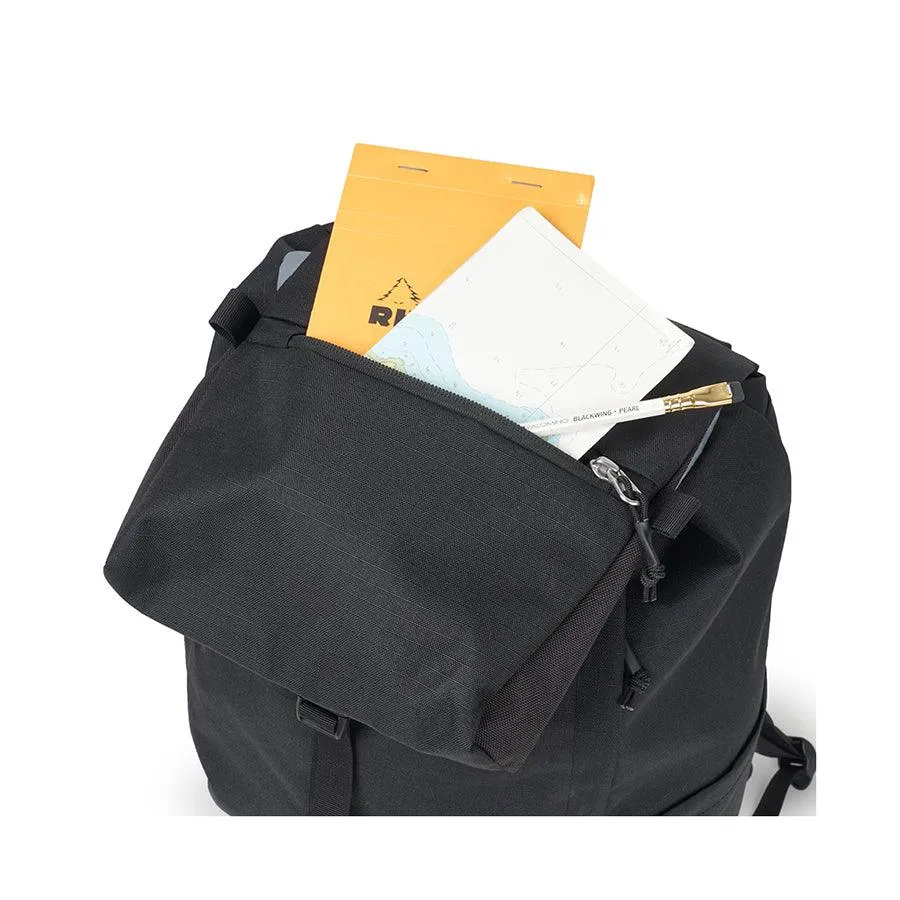 HELLOLULU Saro Utility Flap Backpack Mchar.Black