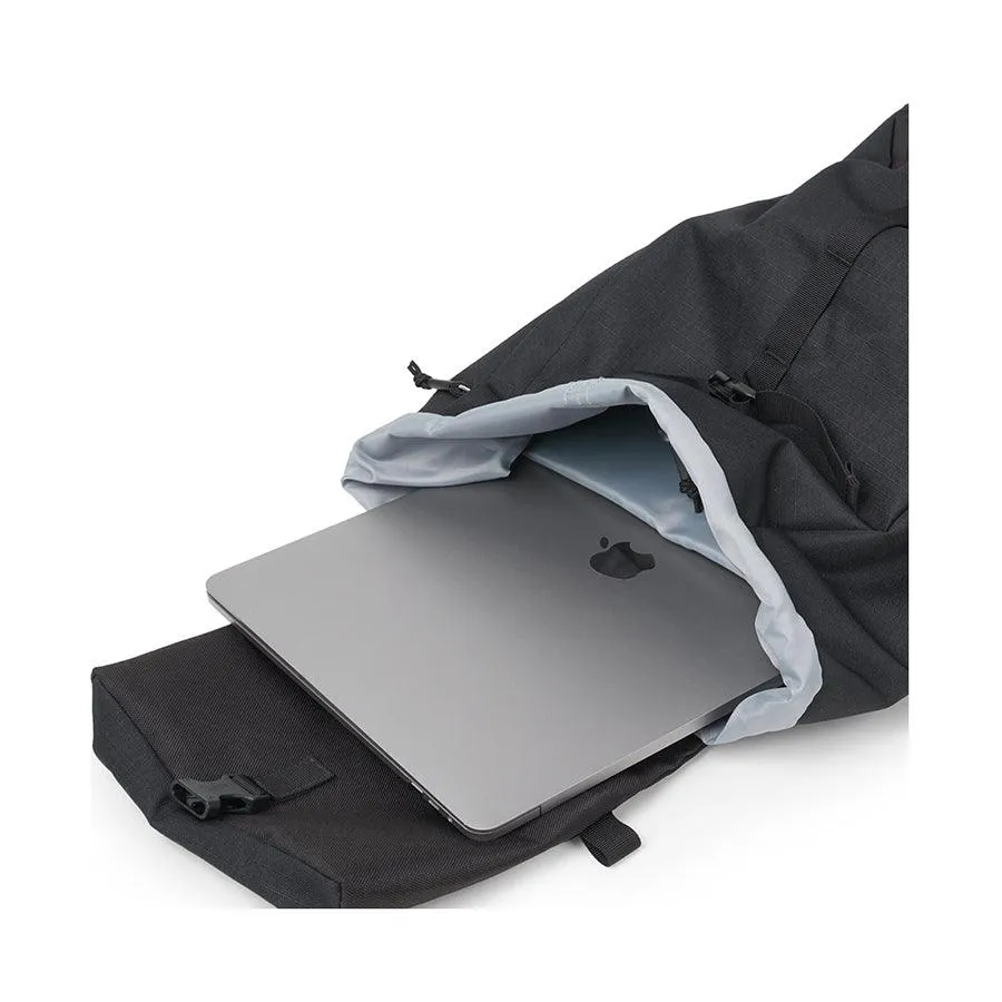 HELLOLULU Saro Utility Flap Backpack Mchar.Black