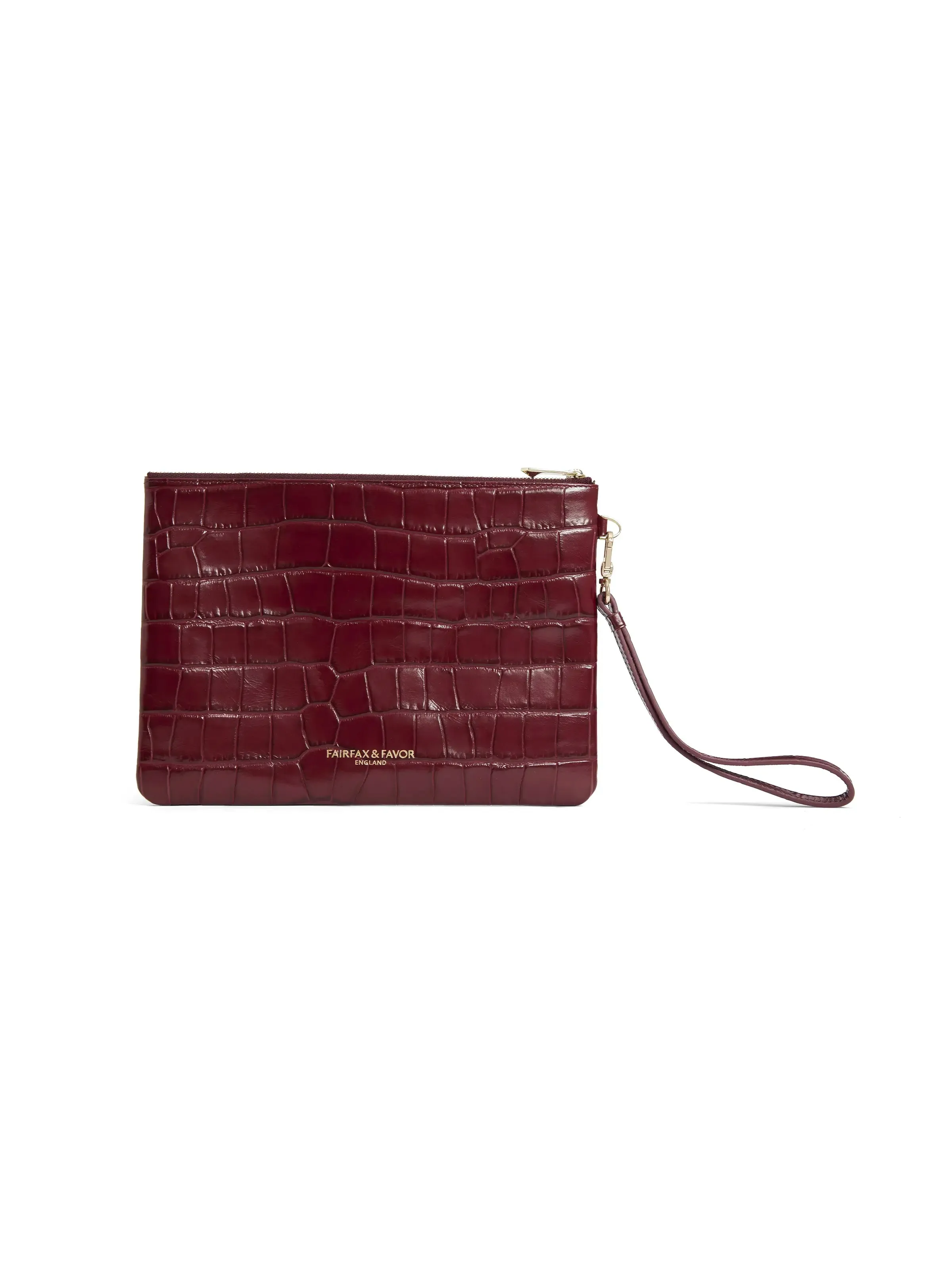Highbury Clutch - Ruby Croc