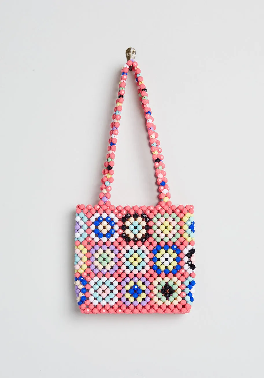 How're My Flowers? Beaded Handbag