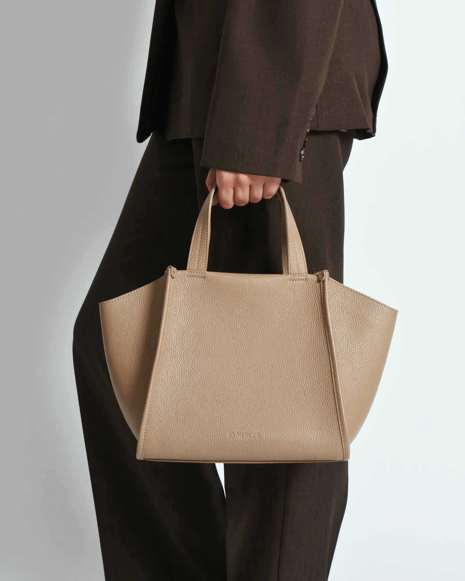 JOYCE CROSSBODY BAG TAUPE LEATHER