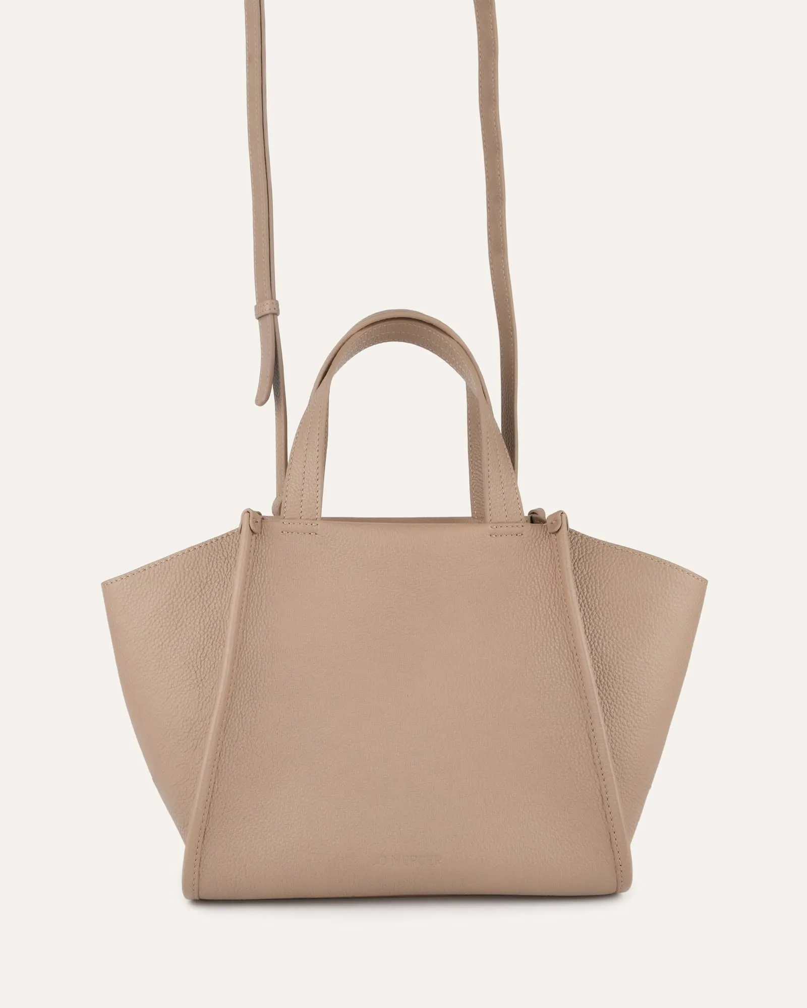 JOYCE CROSSBODY BAG TAUPE LEATHER