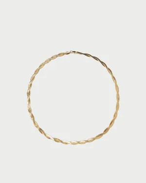Kennedy Gold Twisted Chain Necklace