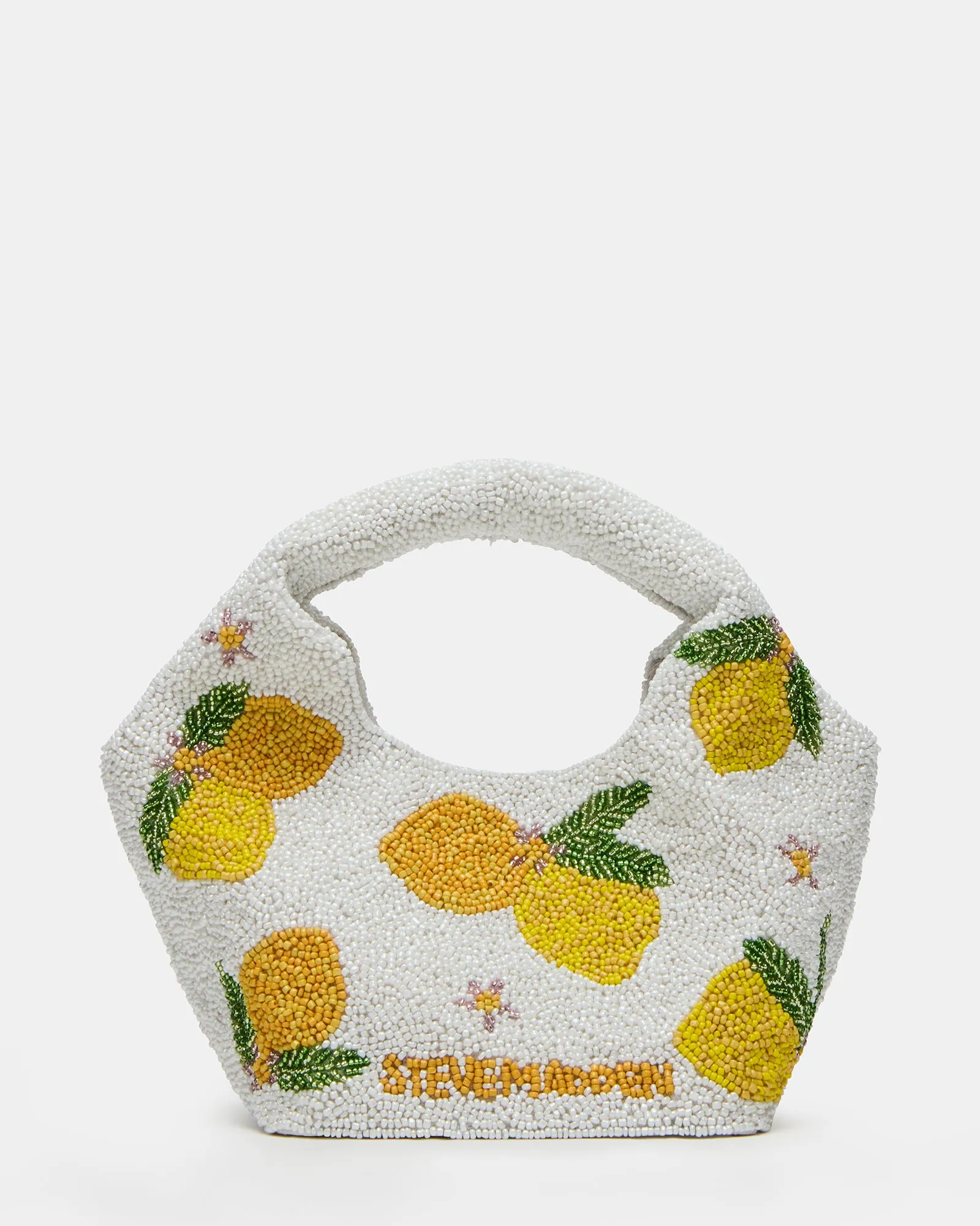 KINSLEY BEADED BAG LEMON