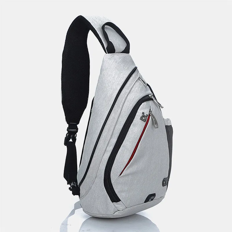 Large Storage Chest Bag Reflective Strip Design Travel Shoulder Bag Lovers Bags