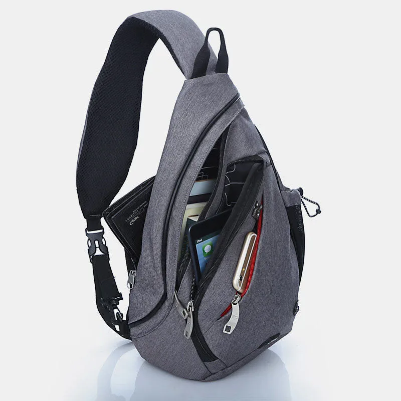 Large Storage Chest Bag Reflective Strip Design Travel Shoulder Bag Lovers Bags