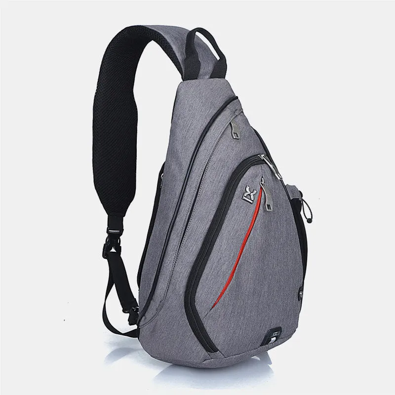 Large Storage Chest Bag Reflective Strip Design Travel Shoulder Bag Lovers Bags