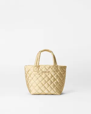 Light Gold Pearl Metallic Micro Metro Tote Deluxe