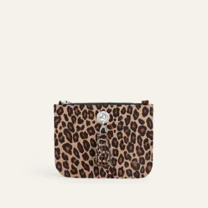Lily | Leopard with Silver hardware