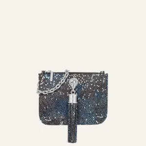Lily | Multi Colour Shagreen with Silver hardware