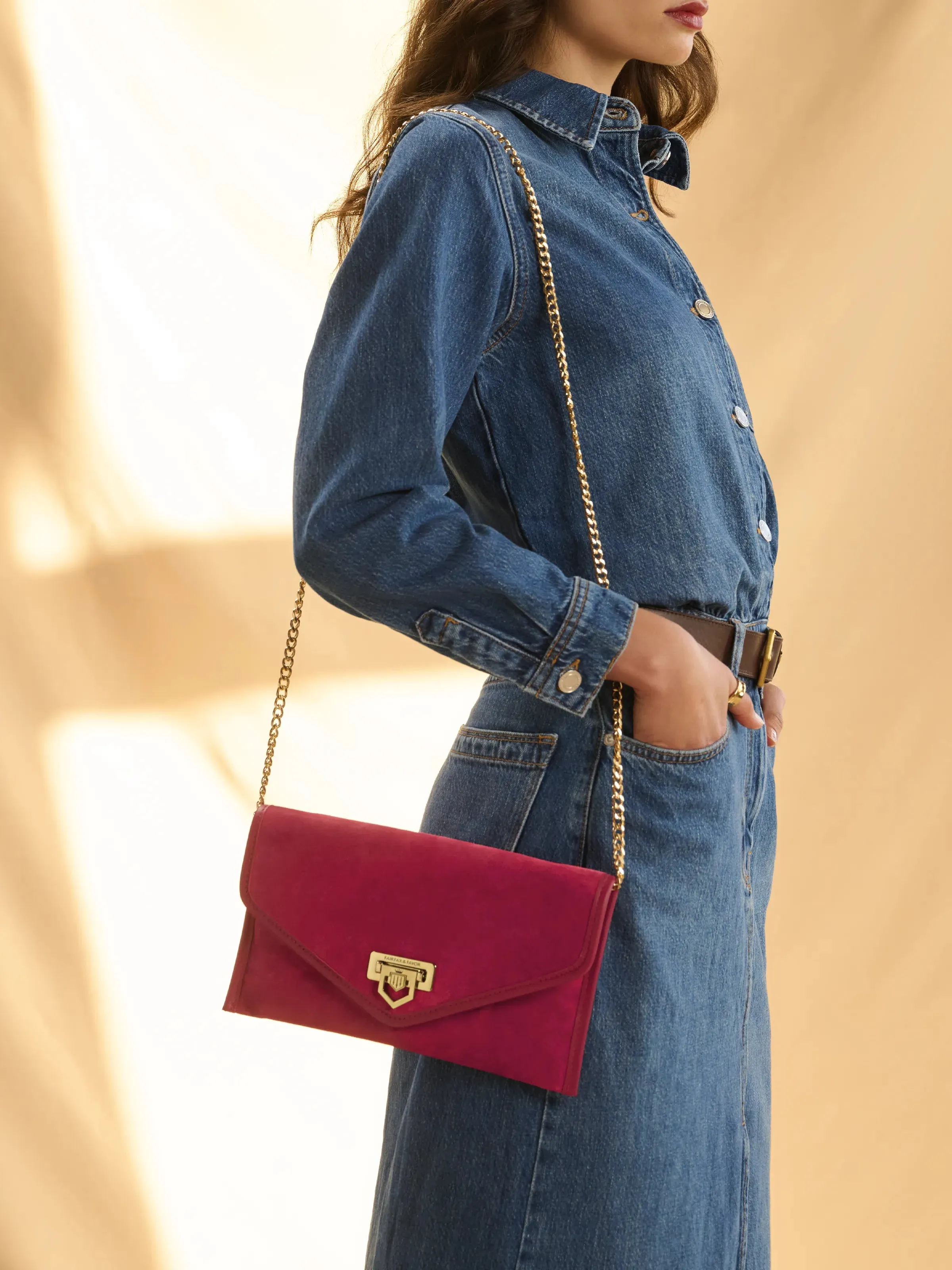 Loxley Clutch Bag - Cherry